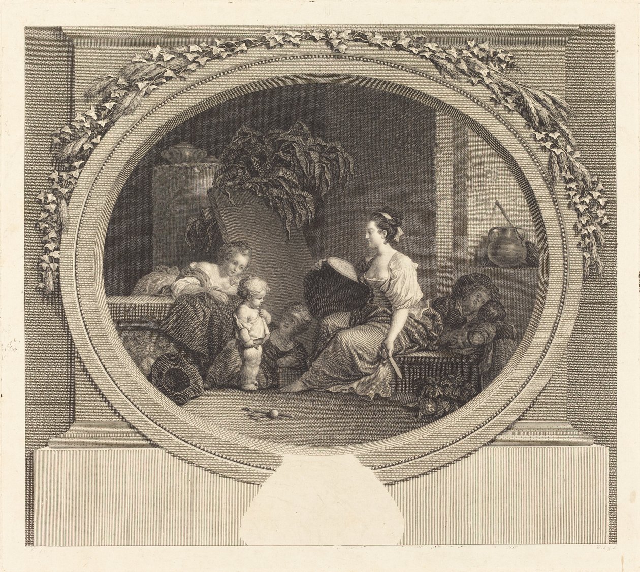 Joten sano tekijältä Nicolas Delaunay after Jean Honoré Fragonard