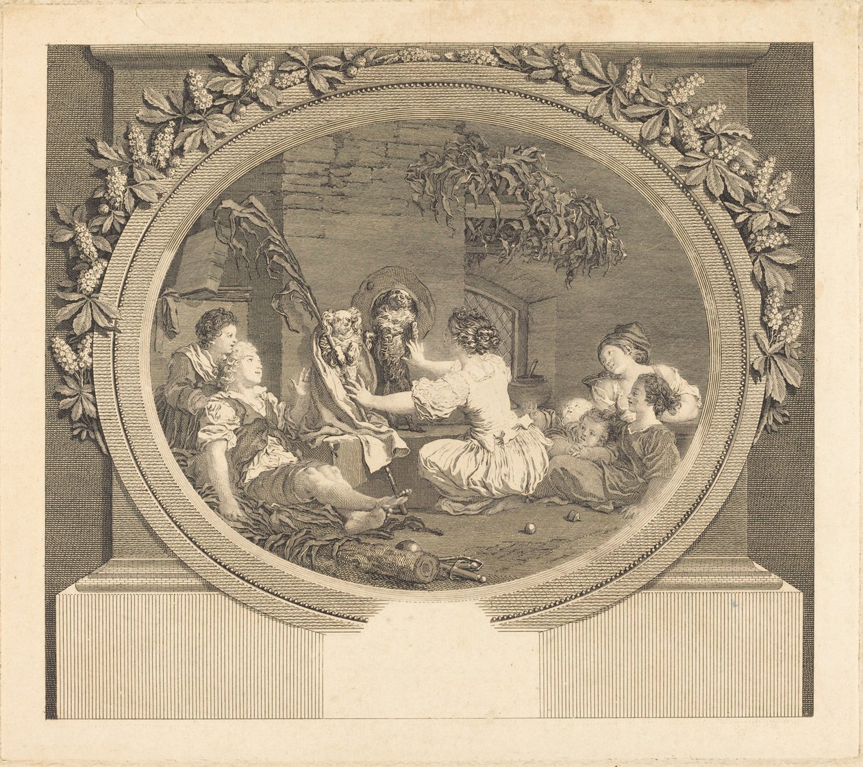 Koulutus on kaikki kaikessa tekijältä Nicolas Delaunay after Jean Honoré Fragonard