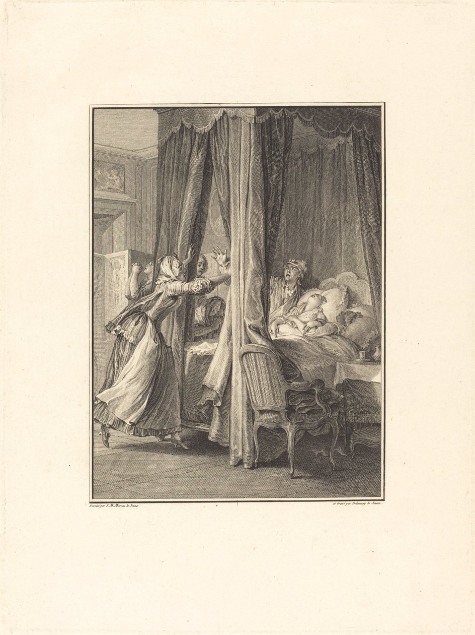 Julien kuolema tekijältä Nicolas Delaunay after Jean Michel Moreau
