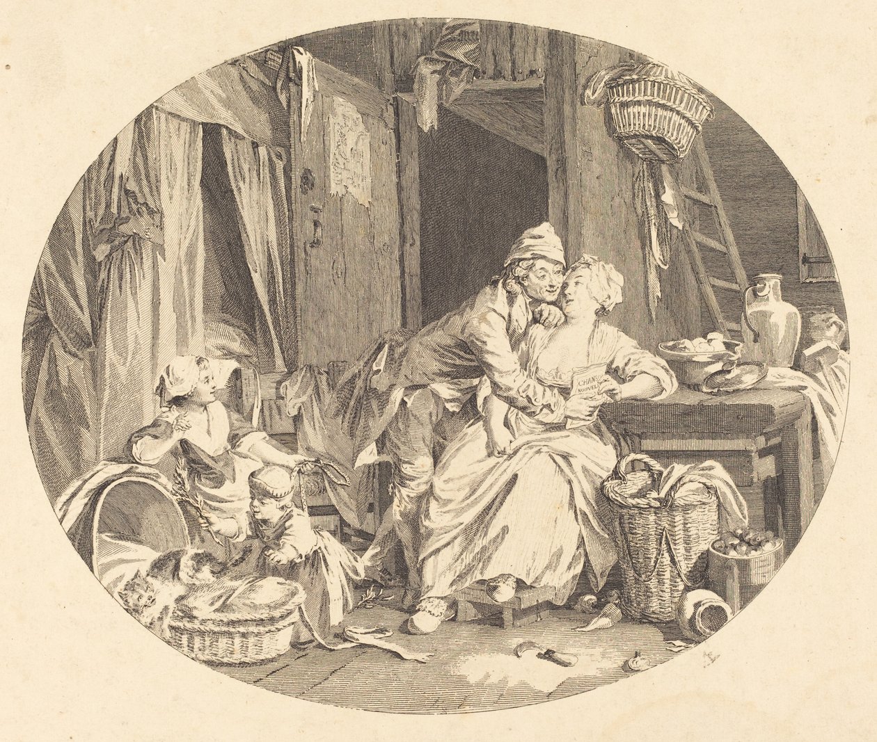 Kylän autuus tekijältä Nicolas Delaunay after Sigmund Freudenberger