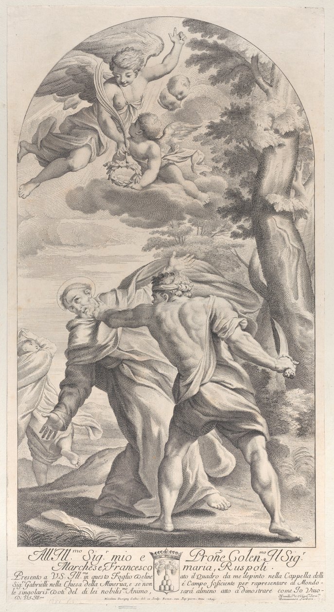 Pyhän marttyyrikuolema, 1693, 1693. tekijältä Nicolas Dorigny