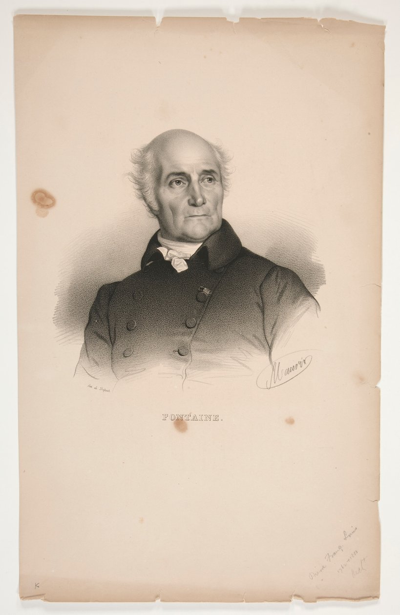 Pierre-Francois-Lonard Fontainen muotokuva tekijältä Nicolas Eustache Maurin