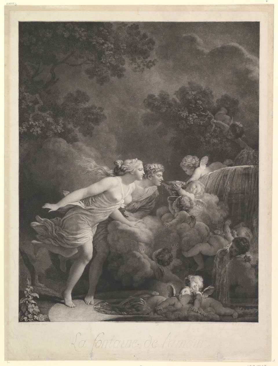 Rakkauden lähde, 1785. tekijältä Nicolas Francois Regnault