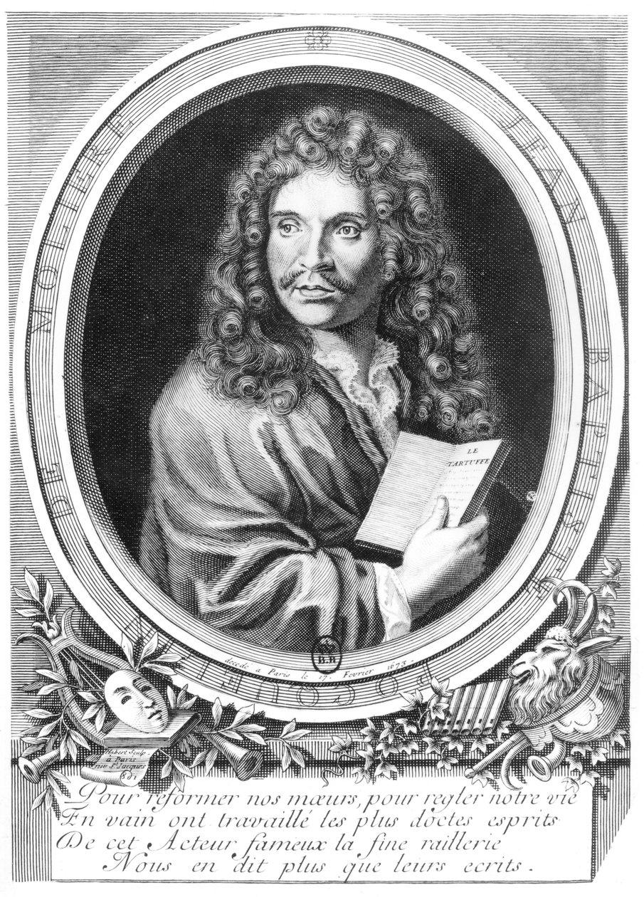 Molieren muotokuva (1622-73) tekijältä Nicolas Habert
