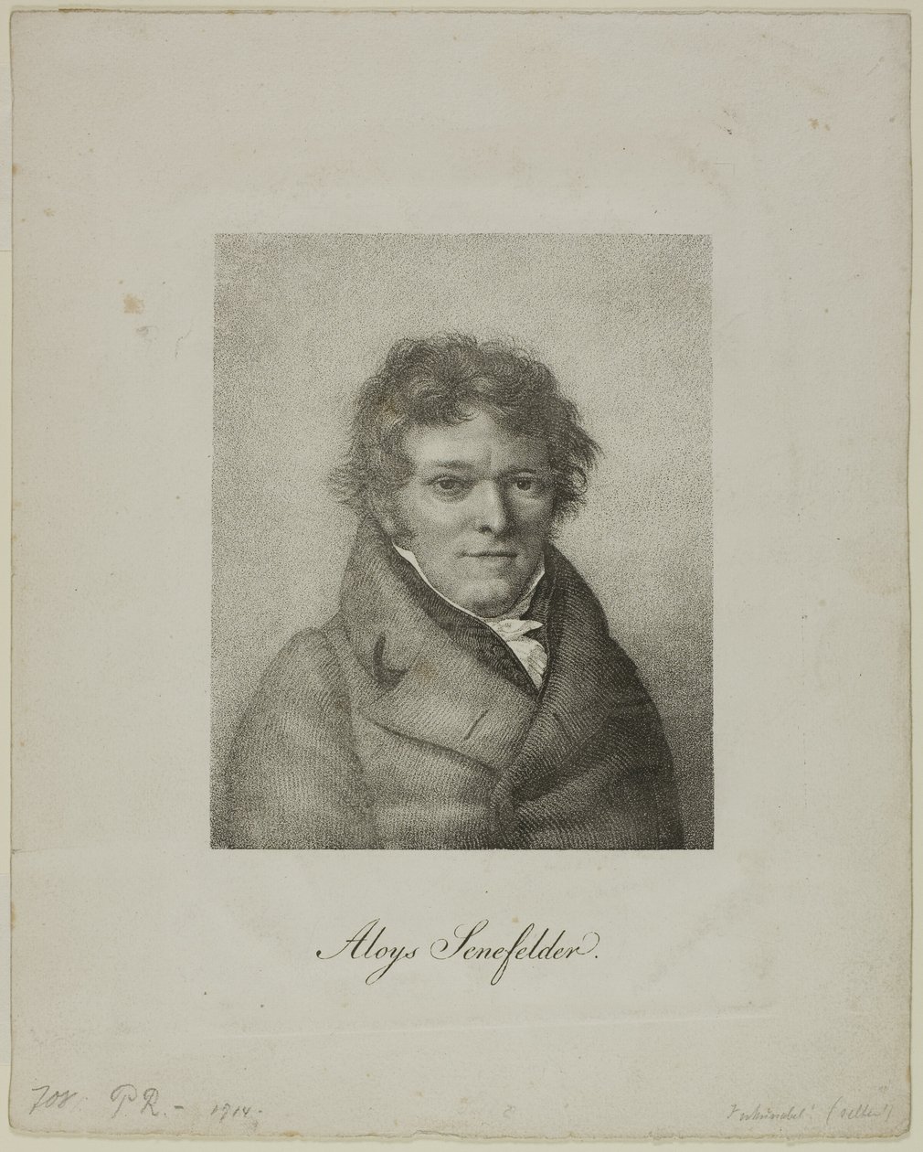 Alois Senefelderin muotokuva tekijältä Nicolas Henri Jacob