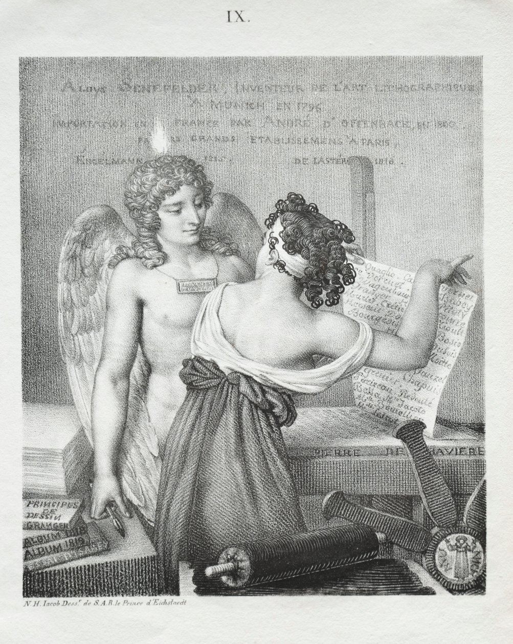 Litografian nero, 1819. tekijältä Nicolas Henri Jacob