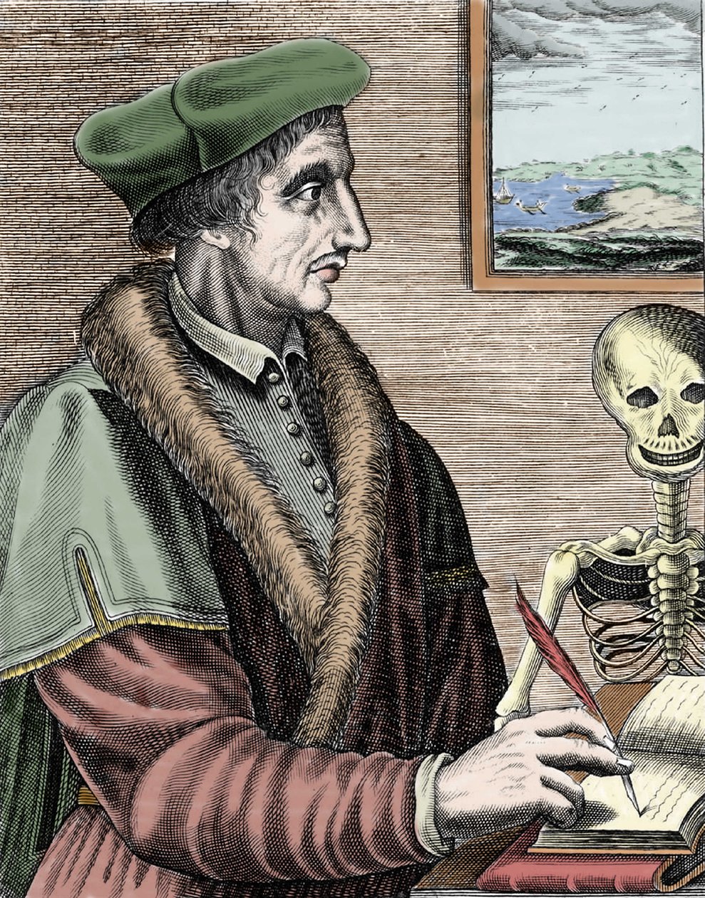 Jean Fernel (1497-1558), ranskalainen tähtitieteilijä, matemaatikko ja lääkäri. tekijältä Nicolas II de Larmessin