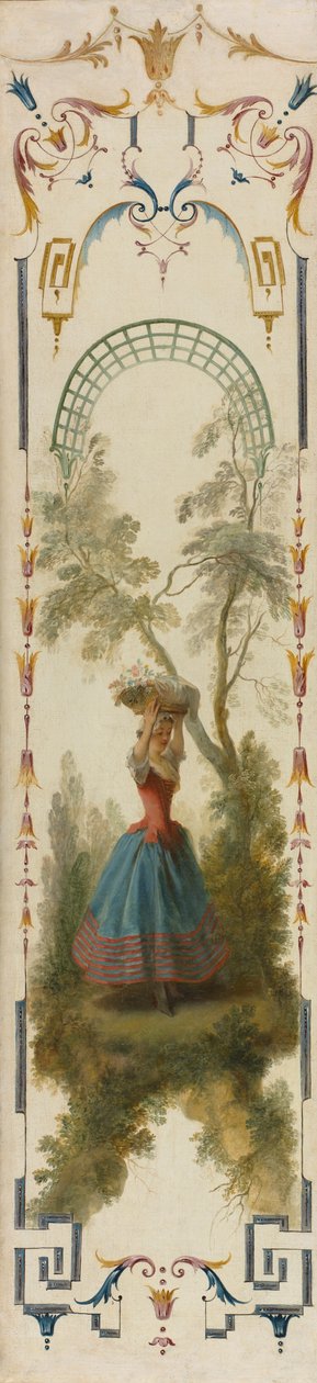 Puutarhaviljely, n.1723-27 (öljy kankaalle) tekijältä Nicolas Lancret