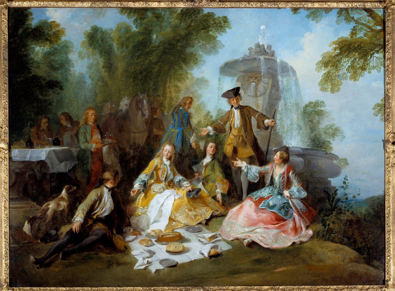 Metsästysruoka. Nicolas Lancretin (1690-1743) maalaus tekijältä Nicolas Lancret