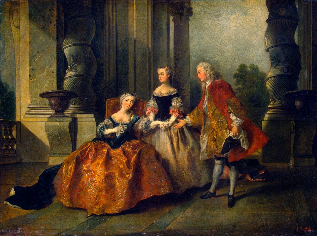 Kohtaus Thomas Corneillen tragediasta Le Comte d