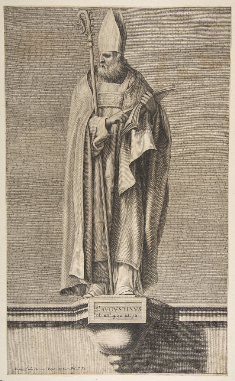 St. Augustine.n.d. tekijältä Nicolas Pitau