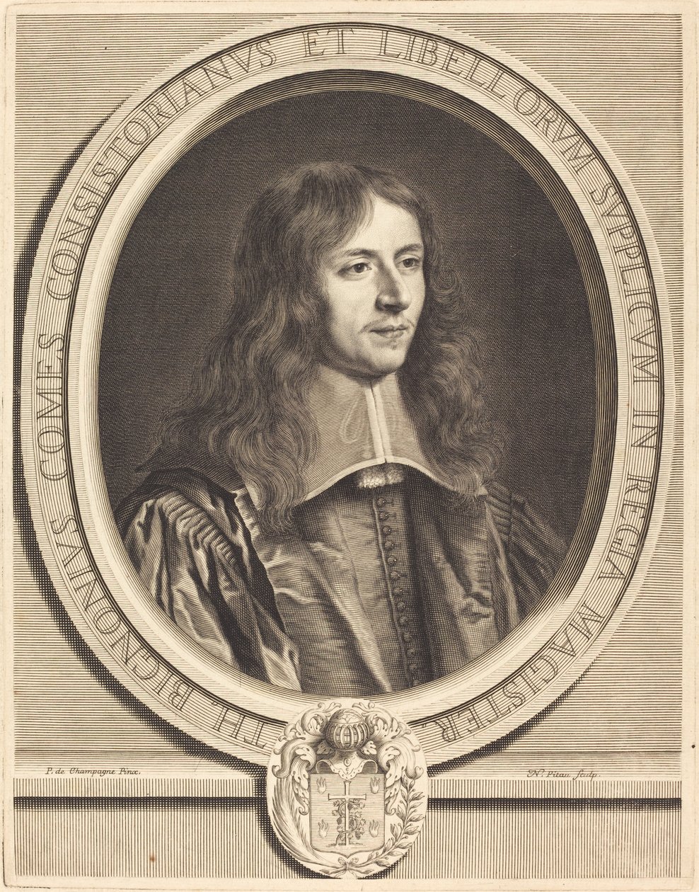 Thierry Bignon tekijältä Nicolas Pitau I after Philippe de Champaigne