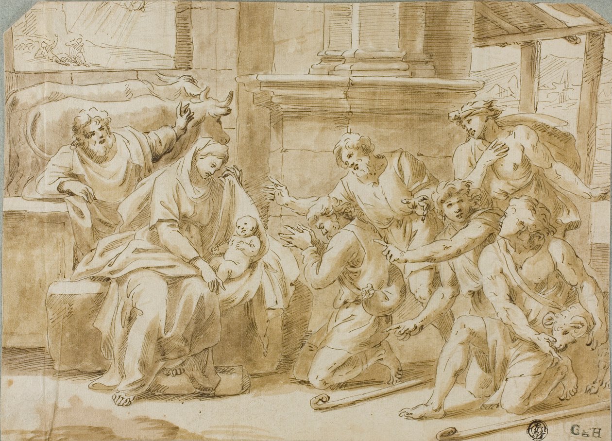 Paimenten palvonta tekijältä Nicolas Poussin