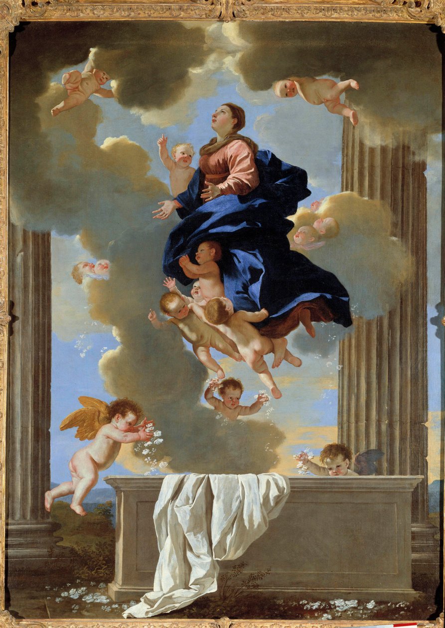 Nicolas Poussinin Neitsyt taivaaseenastumisen maalaus tekijältä Nicolas Poussin