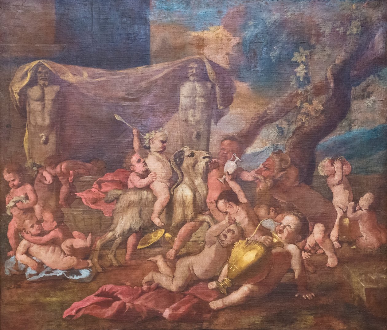 Baccanale (öljy kankaalle) tekijältä Nicolas Poussin