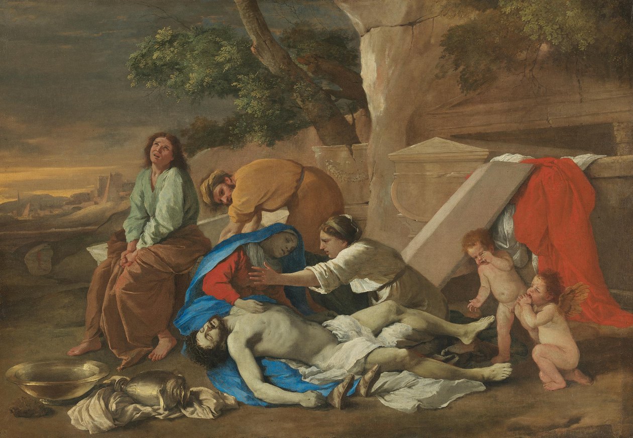 Beweinung Christi tekijältä Nicolas Poussin