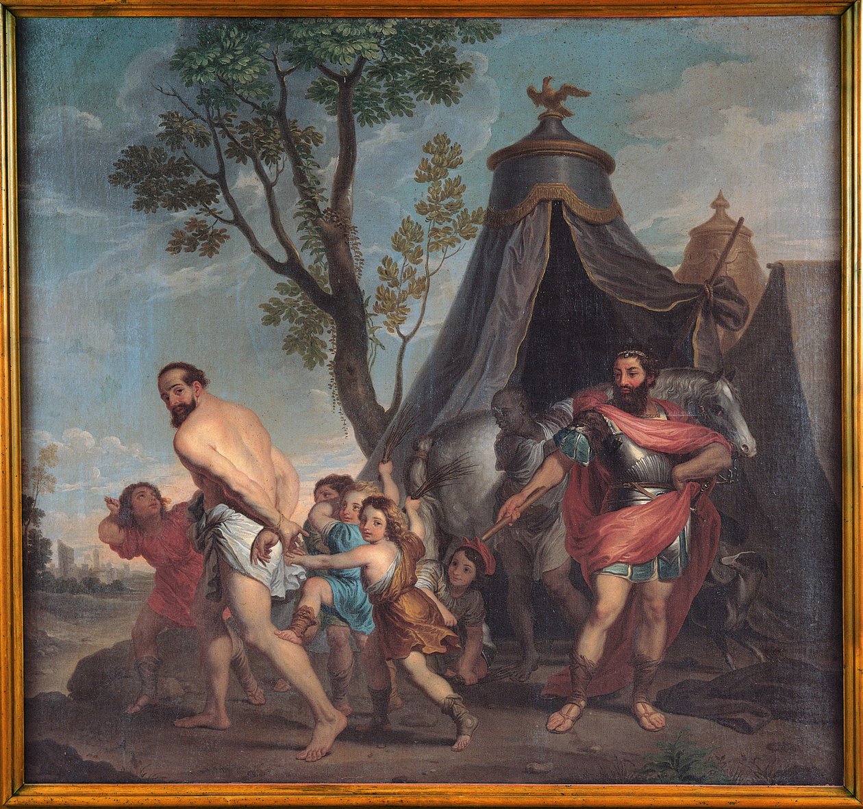 Camillus ja Faleriin koulumestari tekijältä Nicolas Poussin