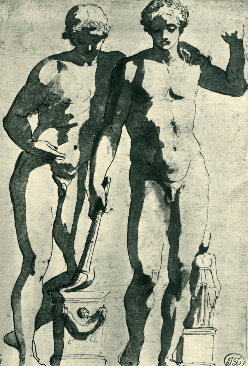 Castor ja Pollux, c1628, 1943. tekijältä Nicolas Poussin
