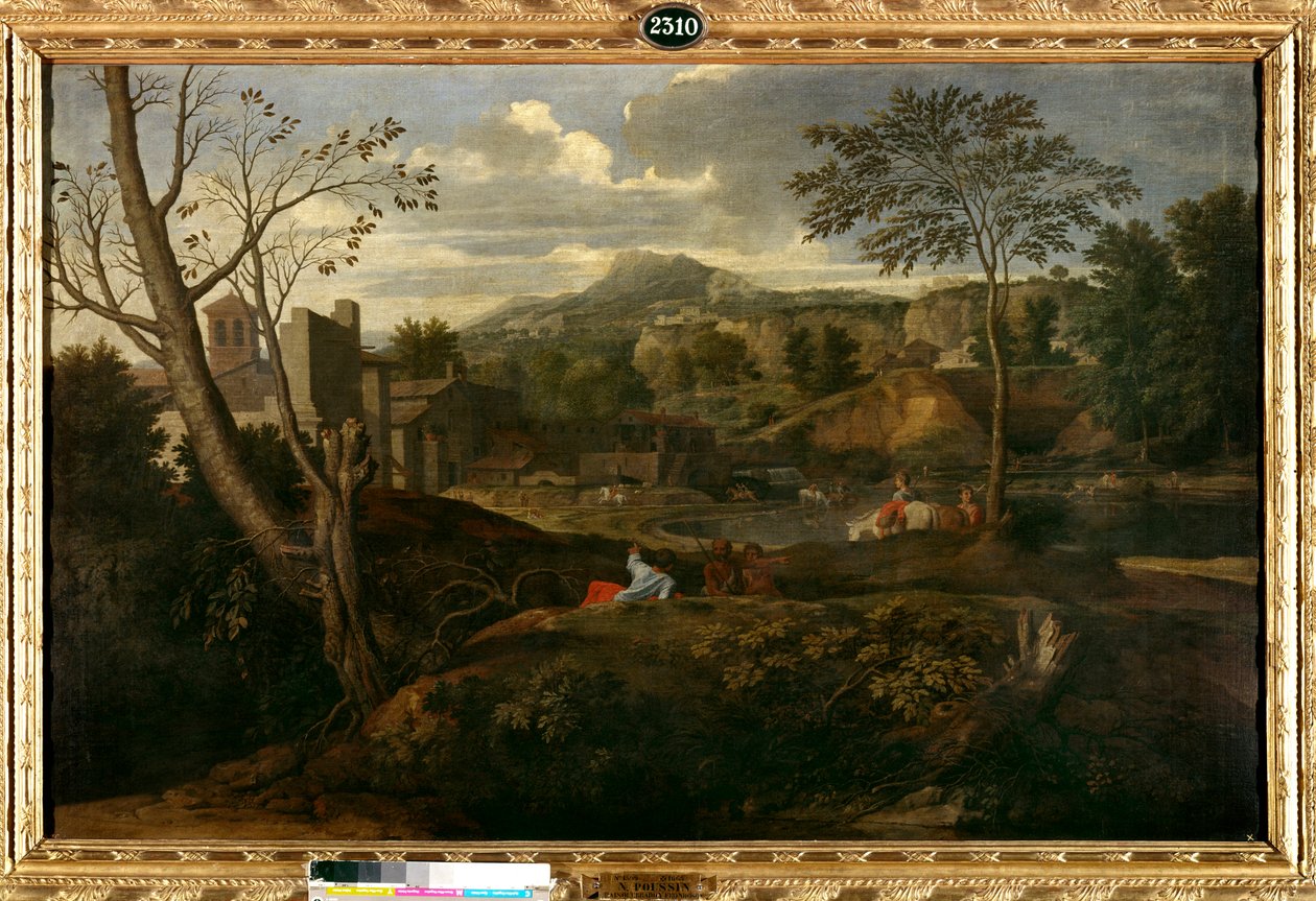 Ihanteellinen maisema. Nicolas Poussinin maalaus tekijältä Nicolas Poussin