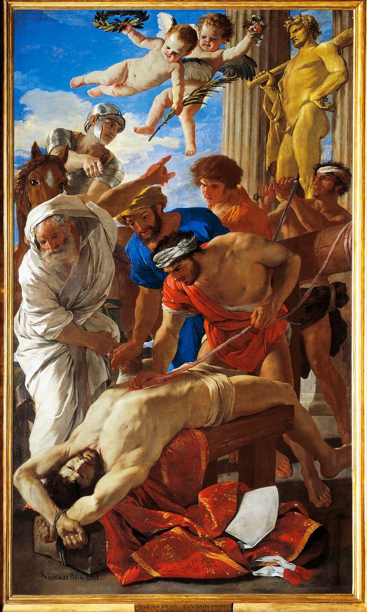 Italia, Rooma, Pyhän Erasmuksen marttyyrikuolema tekijältä Nicolas Poussin