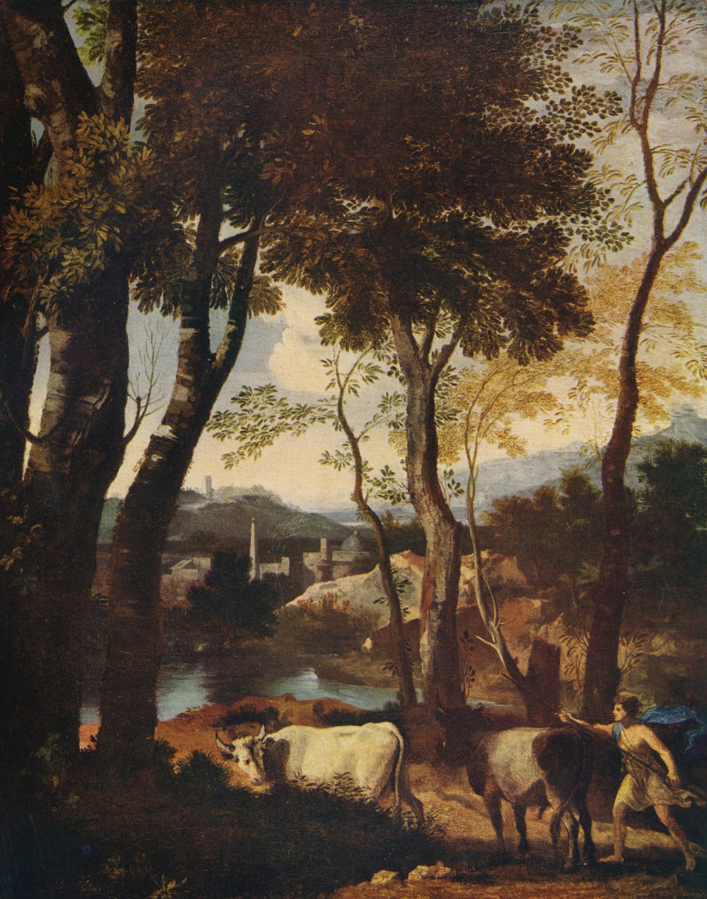 Maisema, c1630 tekijältä Nicolas Poussin