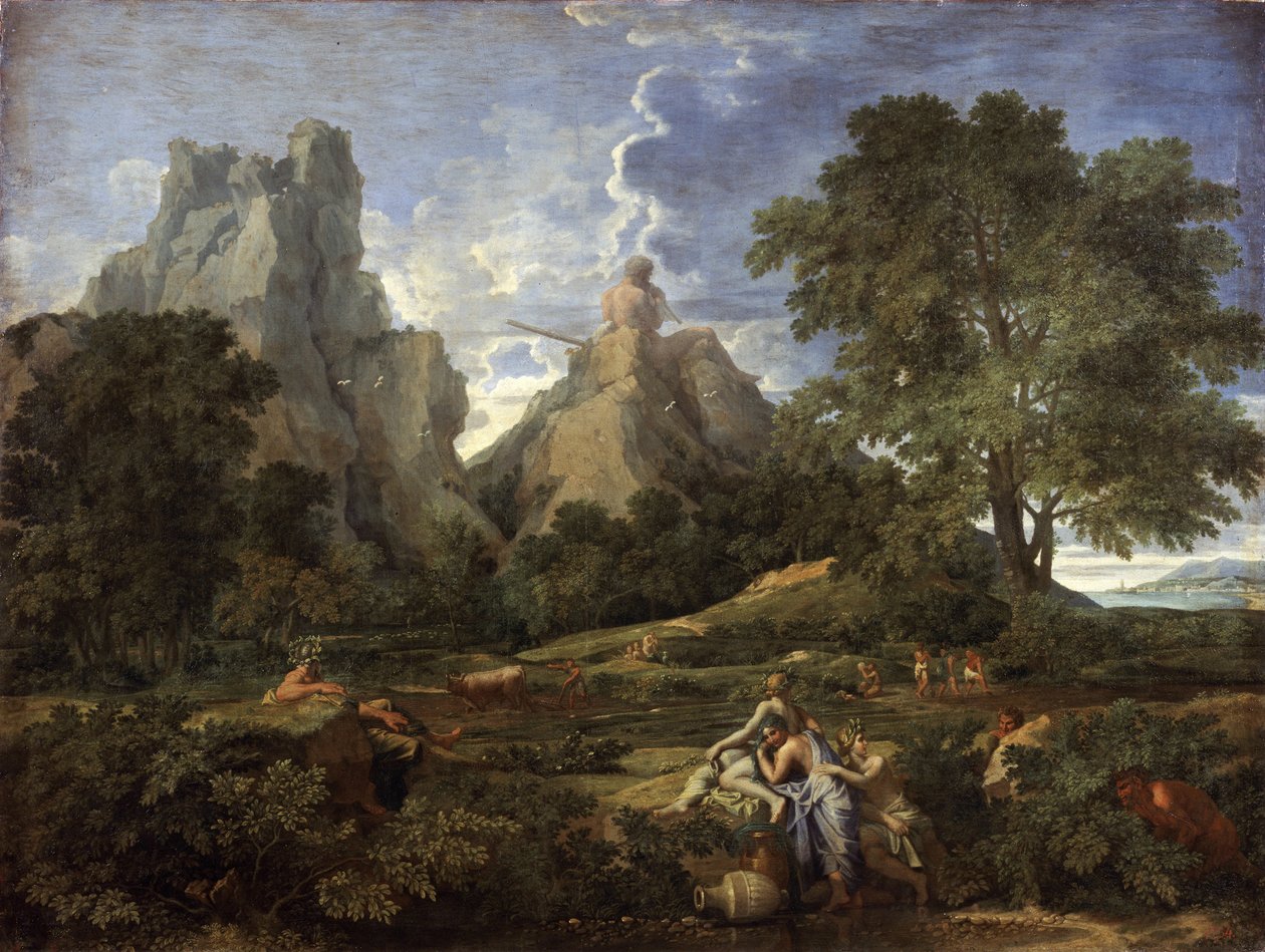 Maisema Polyphemuksen kanssa, 1649 tekijältä Nicolas Poussin