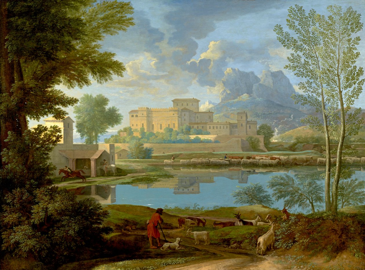 Maisema rauhassa, 1650-1 tekijältä Nicolas Poussin