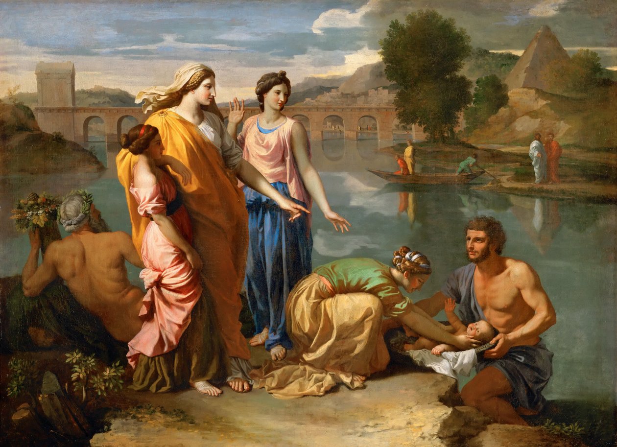 Mooses pelastettu vedestä tekijältä Nicolas Poussin