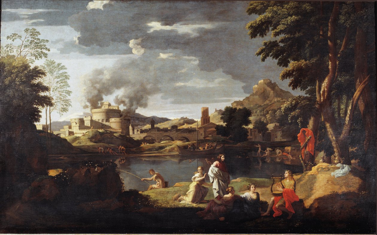 Nicolas Poussinin maalaus Orfee ja Eurydice tekijältä Nicolas Poussin