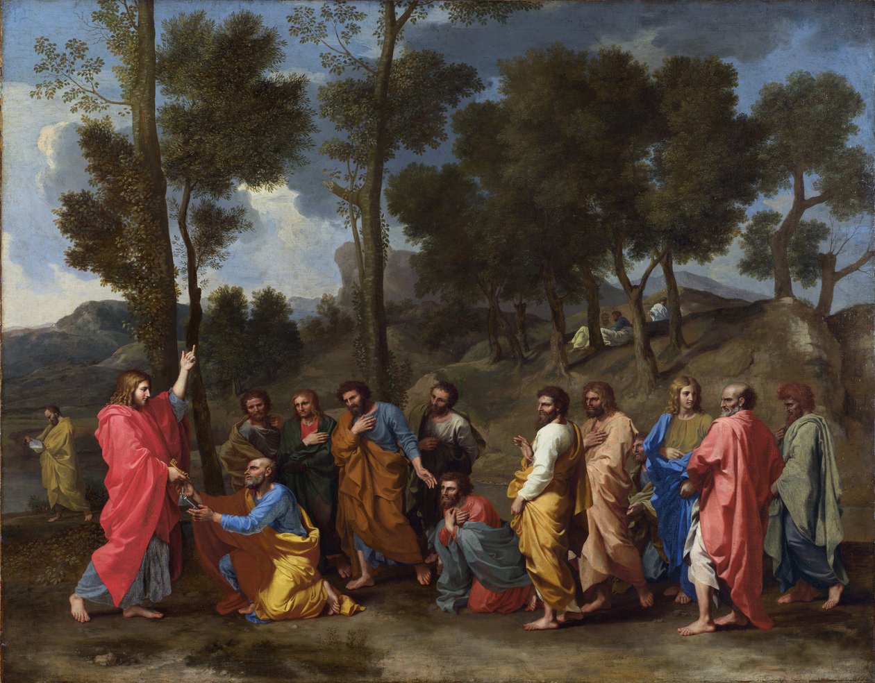 Poussin, Nicolas (1594-1665) Seitsemän sakramenttia: Vihkiminen Öljy kankaalle Barokki n. 1637-1640 Ranskan kansallisgalleria, Lontoo 95,2x120,6 maalaus tekijältä Nicolas Poussin