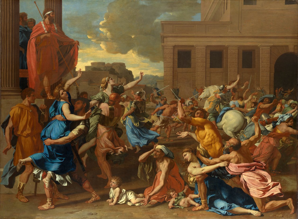 Raub der Sabinerinnen tekijältä Nicolas Poussin