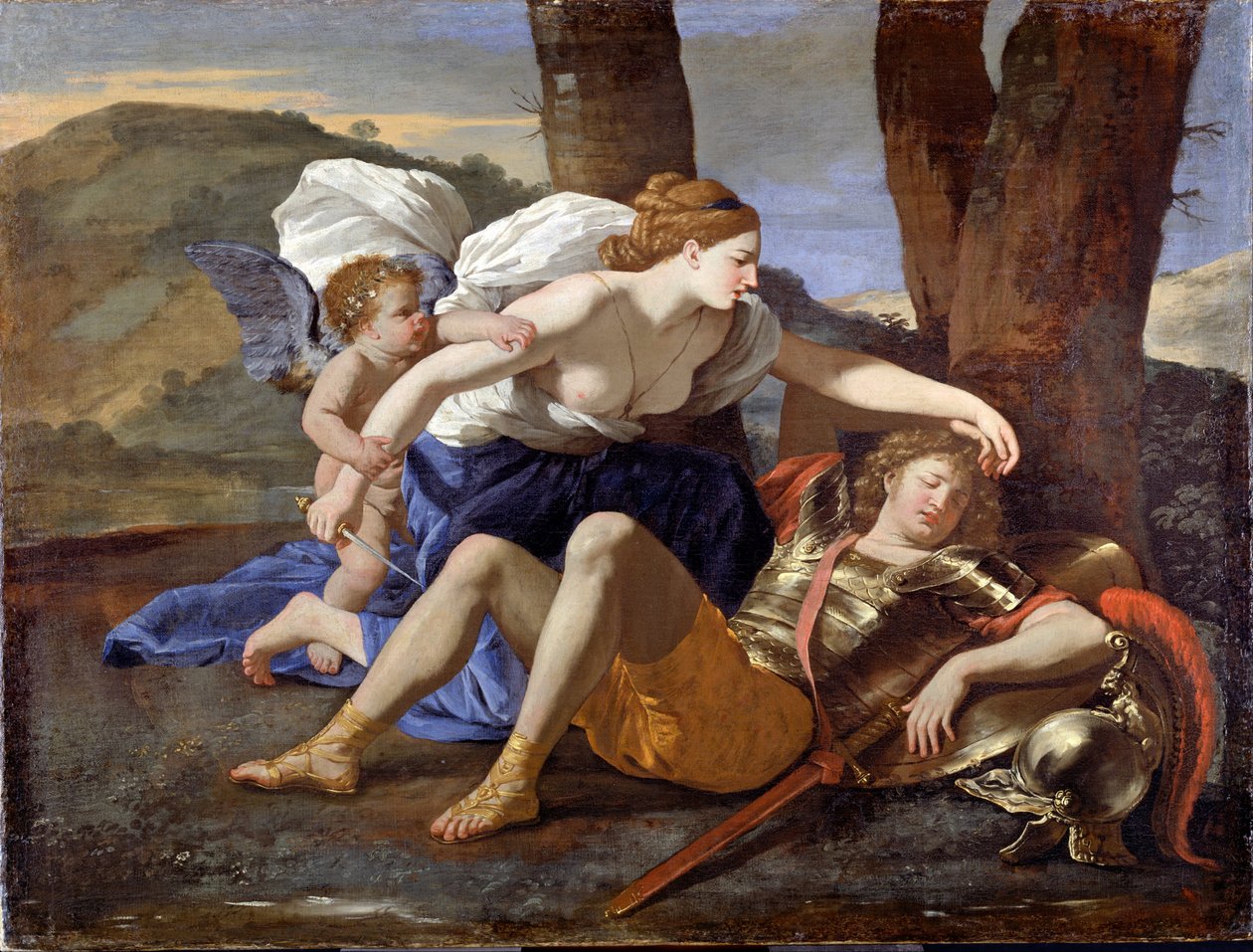 Rinaldo ja Armida tekijältä Nicolas Poussin