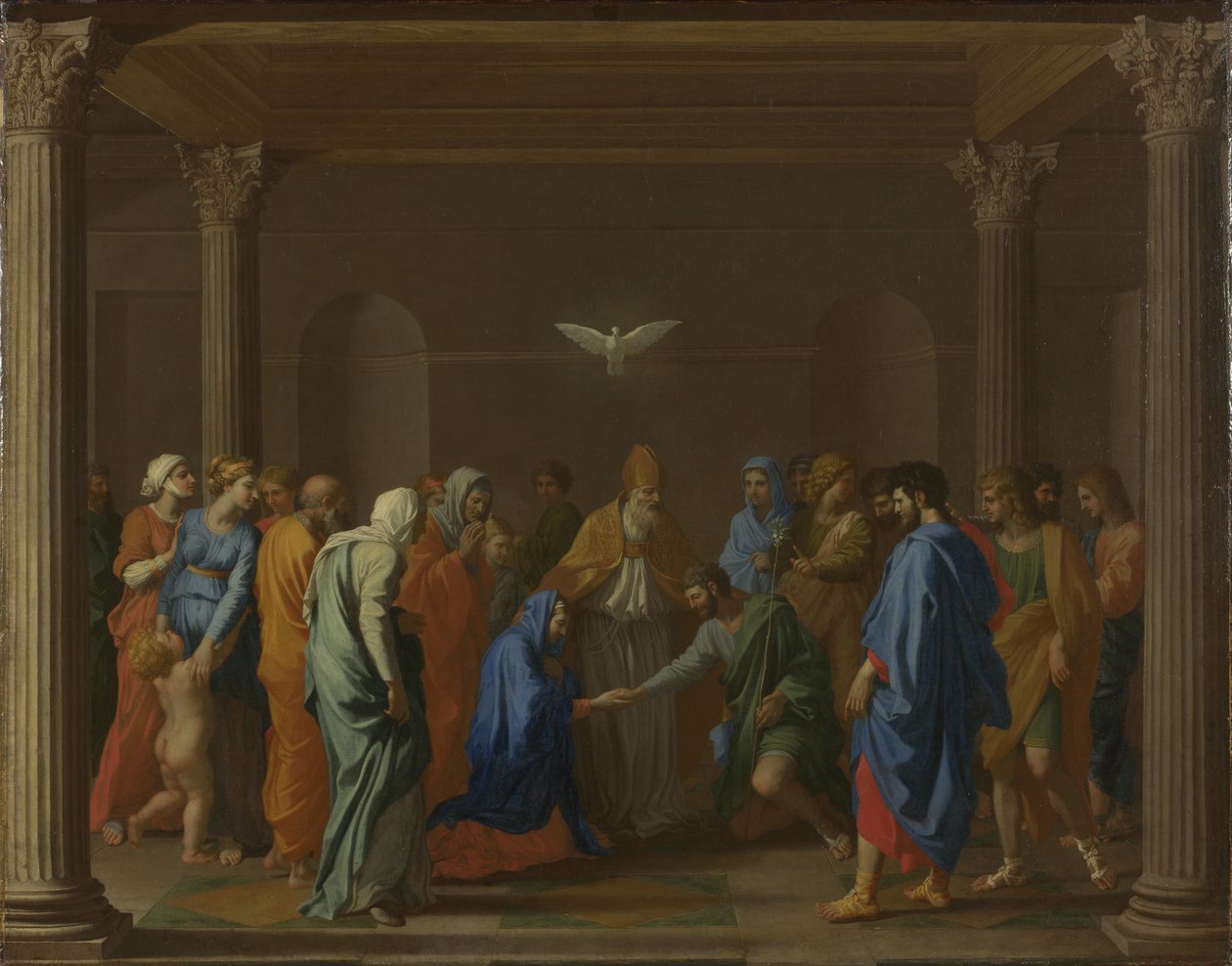 Seitsemän sakramenttia: Avioliitto, noin 1637-1640 tekijältä Nicolas Poussin