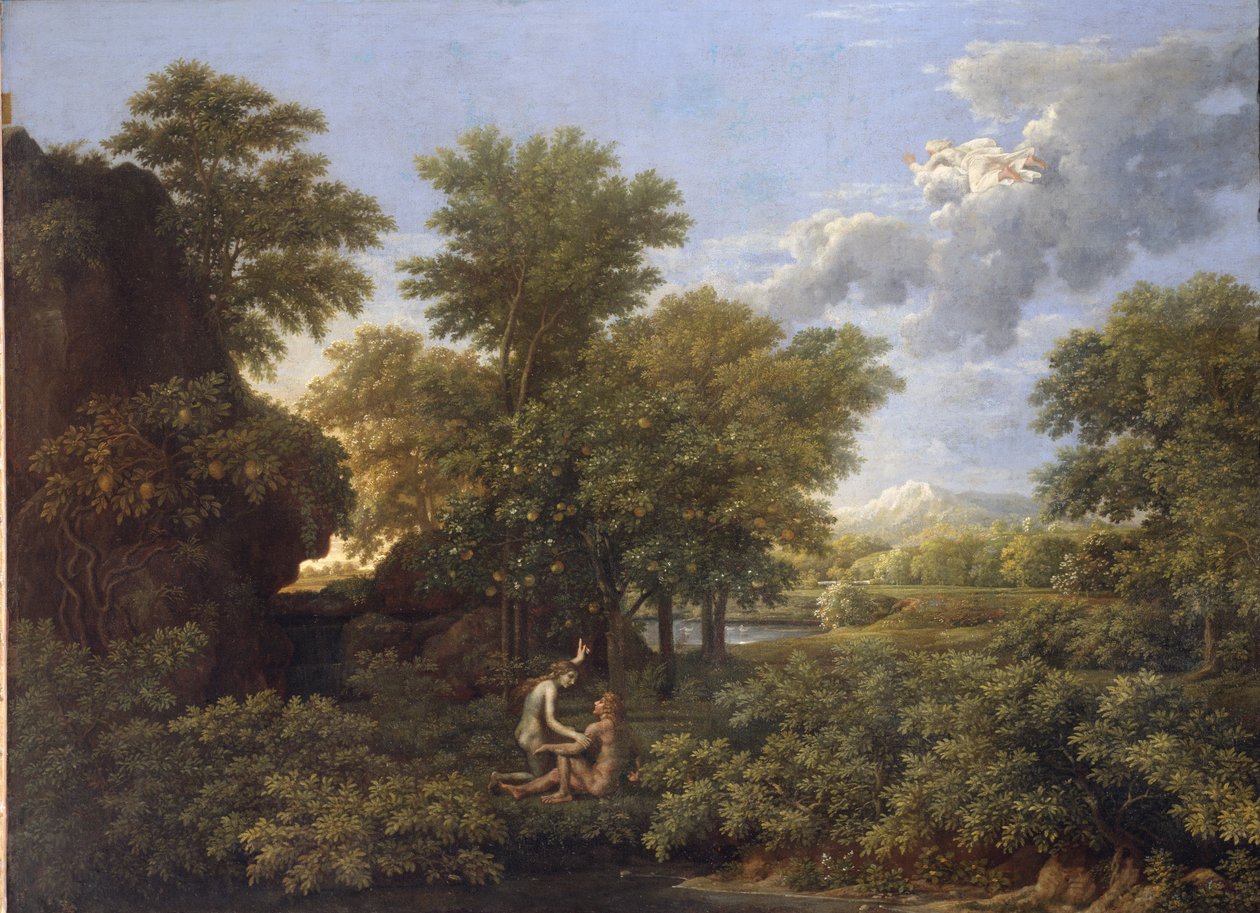 Kevät tai maan paratiisi tekijältä Nicolas Poussin