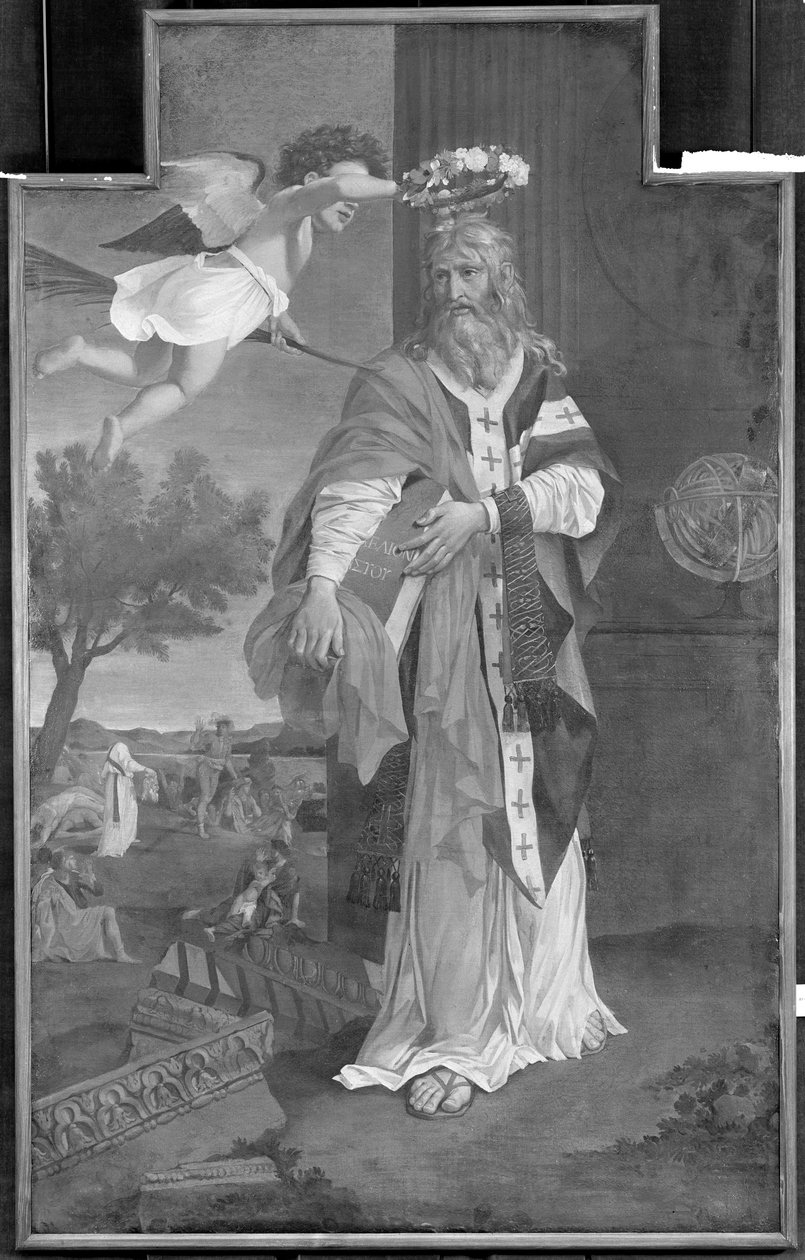 St. Denis kruunasi enkeli tekijältä Nicolas Poussin