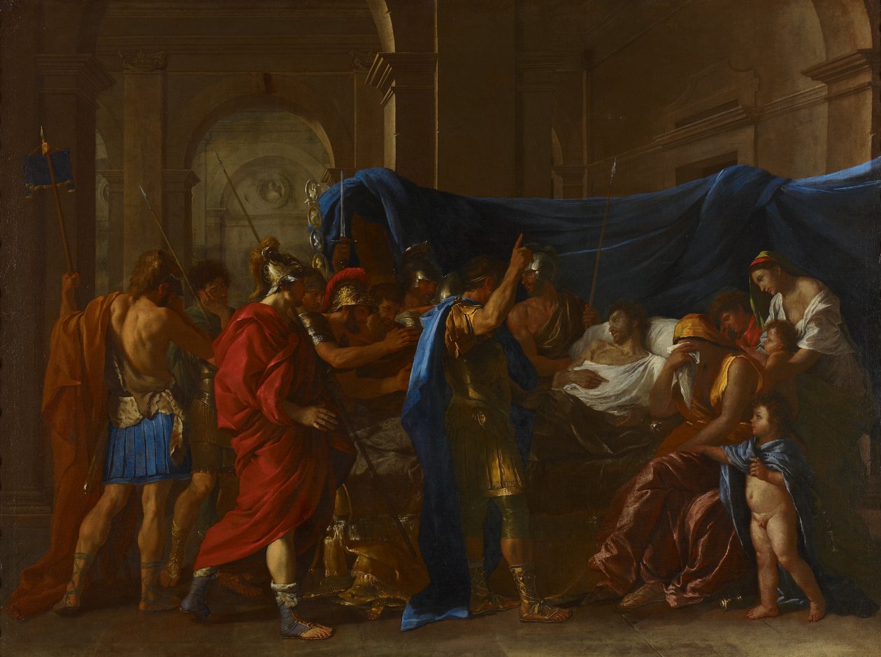 Germanicuksen kuolema tekijältä Nicolas Poussin