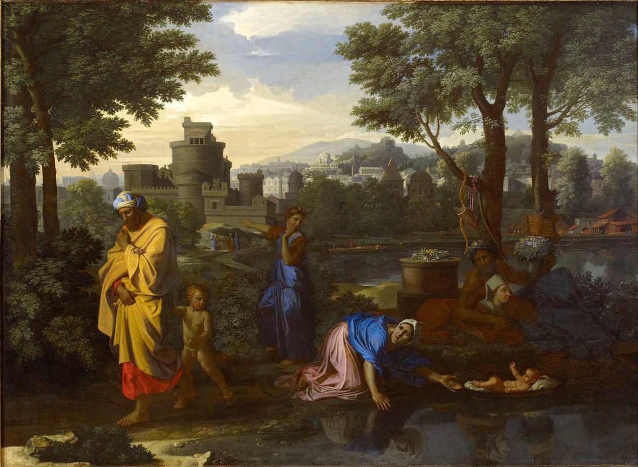 Mooseksen näyttely, 1654 tekijältä Nicolas Poussin