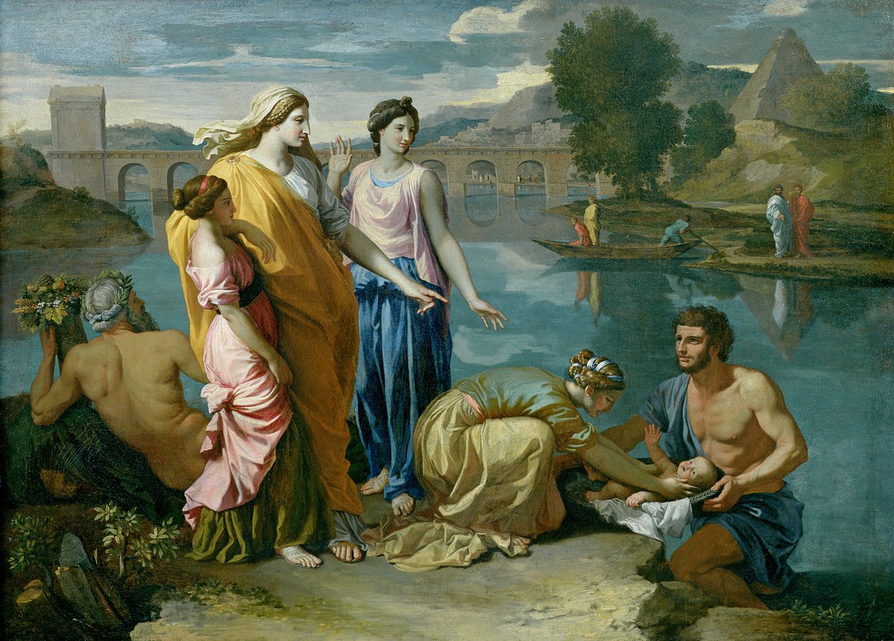 Mooseksen löytäminen tekijältä Nicolas Poussin