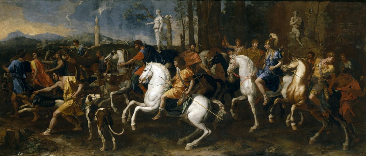 Meleagerin metsästys, 1634-9 tekijältä Nicolas Poussin
