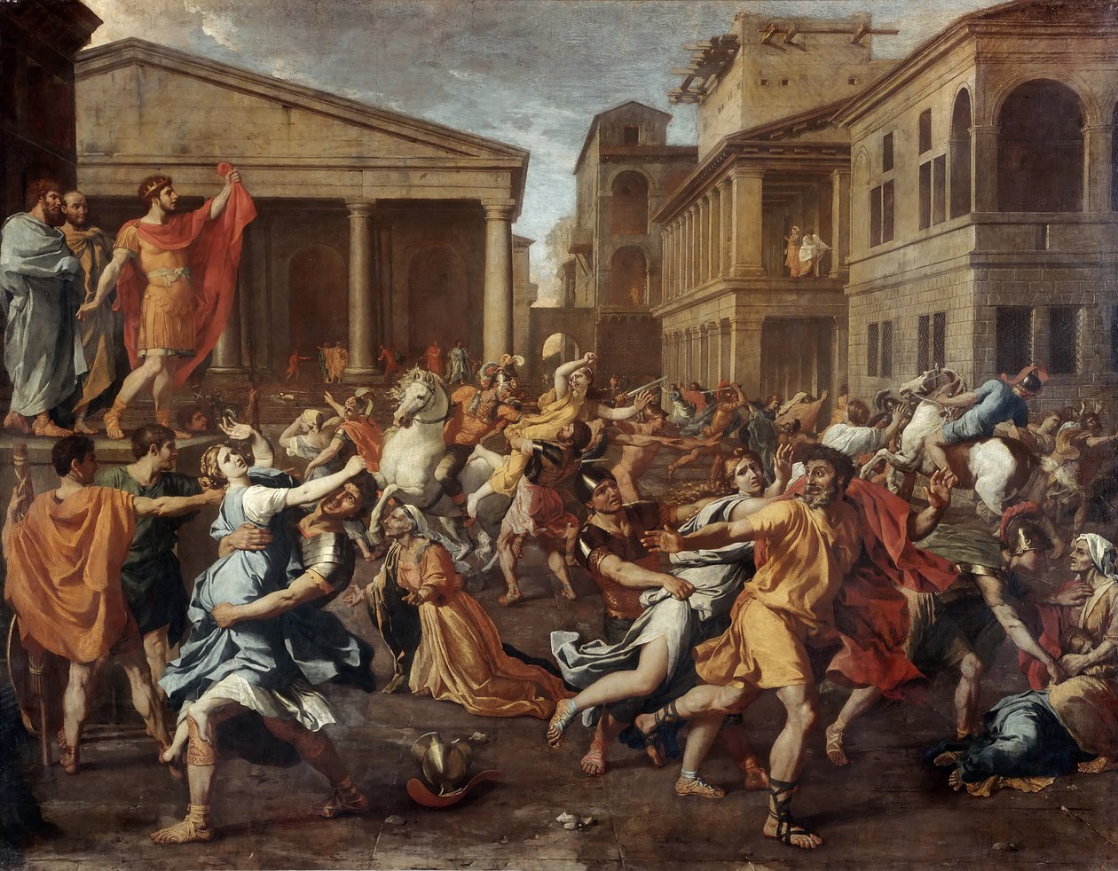 Sabiininaisten raiskaus tekijältä Nicolas Poussin