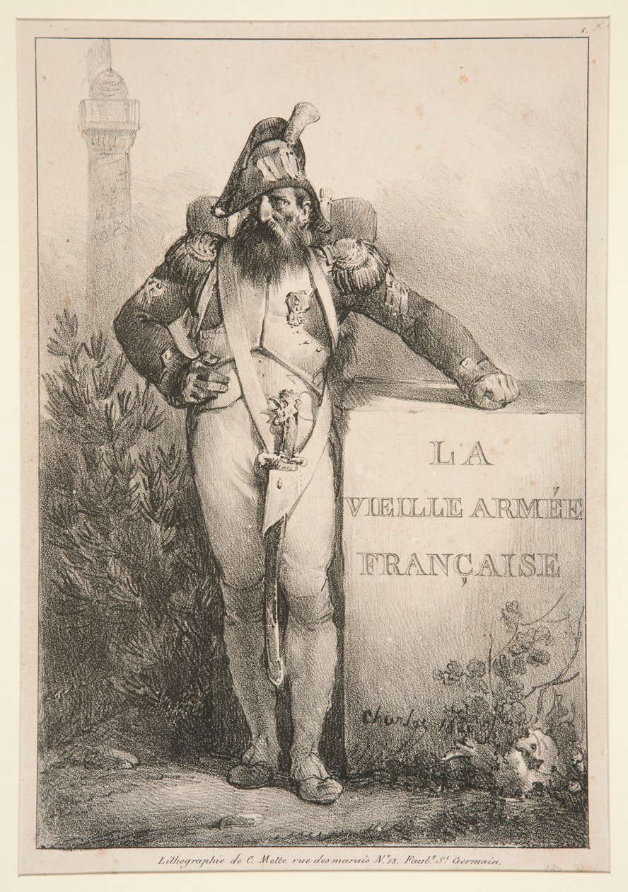 La Vieille Armee Francaise -sarjan etukappale tekijältä Nicolas Toussaint Charlet
