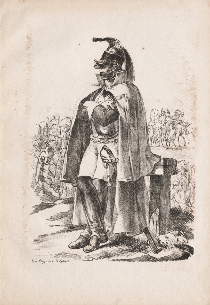 Sotilasasut: ratsuväkimies, 1814-1818. tekijältä Nicolas Toussaint Charlet
