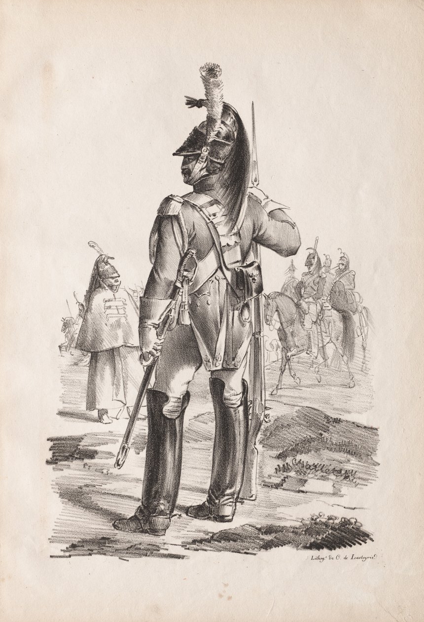 Sotilasasut: Kuninkaallisen Kaartin Grenadier, 1814-18. tekijältä Nicolas Toussaint Charlet
