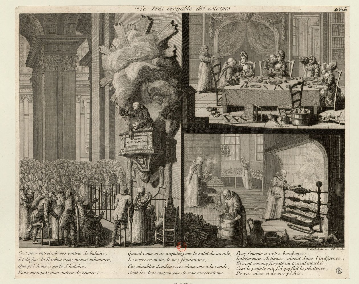 Munkkien uskottava elämä, n. 1789. tekijältä Nicolas Walkcheim
