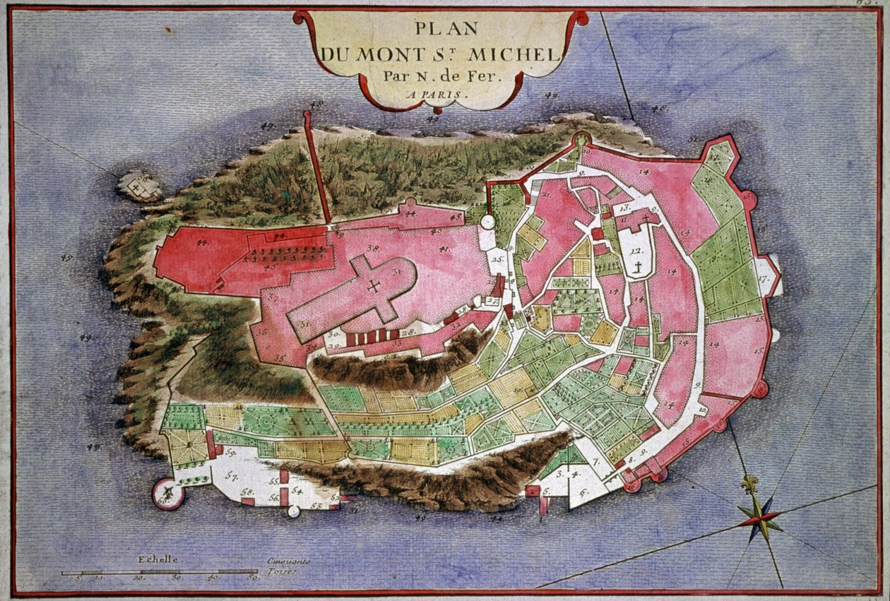 Mont Saint Michel tekijältä Nicolas de Fer