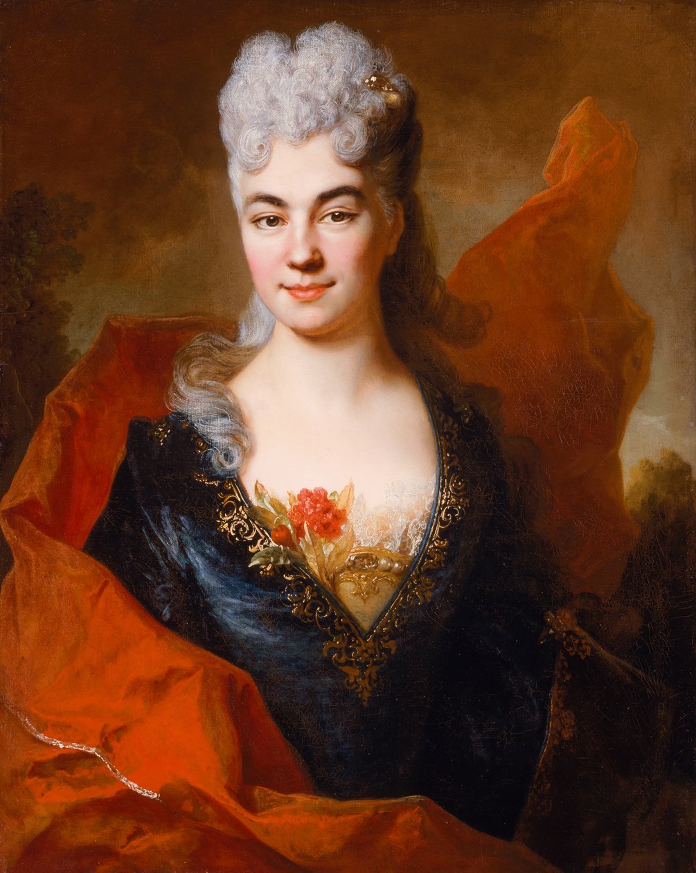 Brigitte Ansartin muotokuva, n. 1704 (öljy kankaalle) tekijältä Nicolas de Largillière