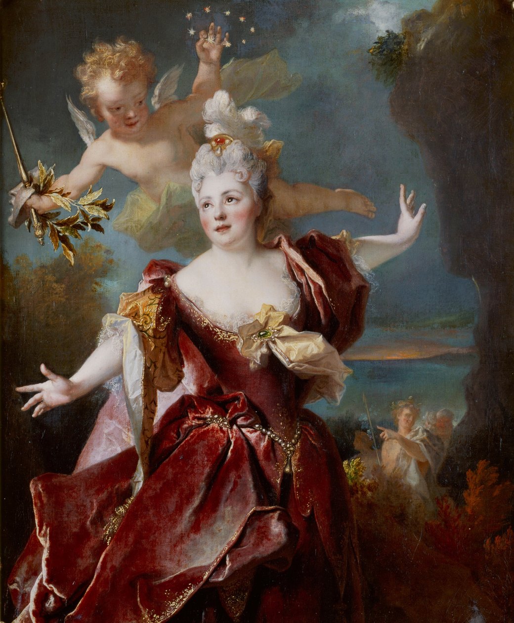 Portrait de la comédienne Marie-Anne de Châteauneuf, delle Mlle Duclos (1664-1747), dans le rôle d