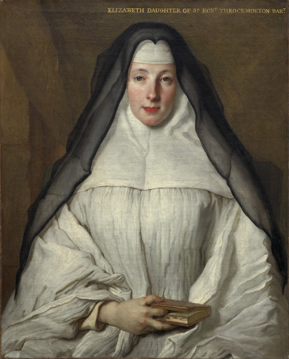 Elizabeth Throckmorton, Dames Augustines Anglaisesin ritarikunnan kanonitar tekijältä Nicolas de Largillière