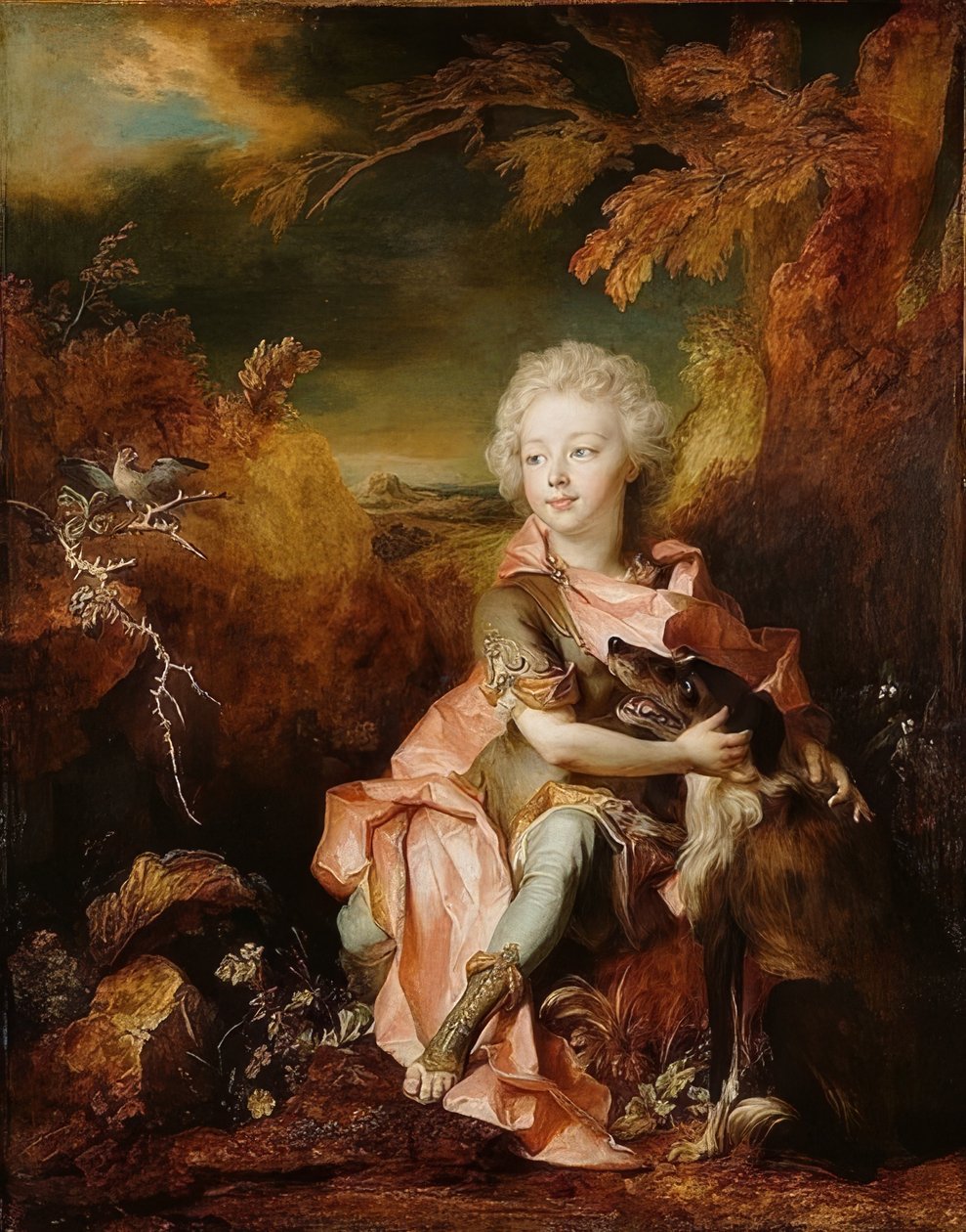 Pojan muotokuva puvussa. Noin 1710-1714 tekijältä Nicolas de Largillière