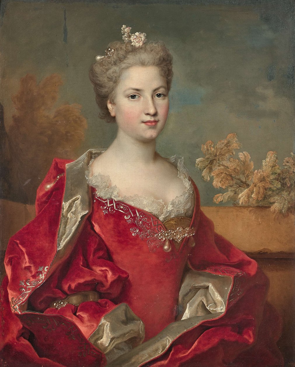 Montbazonin herttuattaren Louise de Rohanin muotokuva 1704-1780, 1725-1730. tekijältä Nicolas de Largillière